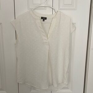 a new day Cream Split V-Neck Sleeveless Textured Camisole